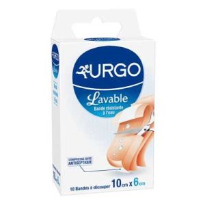 Urgo Pansement Bande Lavable Extensible Boite 10Cm*6Cm 10