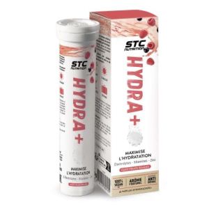 STC NUTRITION HYDRA+ PASTILLES EFFERVESCENTES Préparation pour boisson isotonique, goût fruits rouges, bt 20