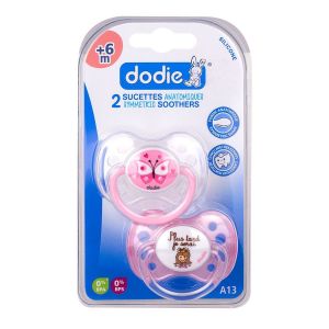 Dodie Sucette Avec Teterelle Anatomique En Silicone : Ds Cette Collection Le Bouton +6 Mois Promo 2