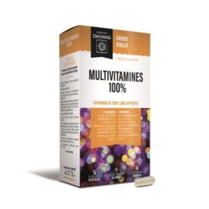 DAYANG GELULE MULTIVITAMINES 100% Gélule, complément alimentaire à base de vitamines et de minéraux, Bte 30