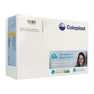 Sensura® Flex - Boîte de 30 poches vidables transparentes maxi (410 ml) avec filtre et clamp intégré - diamètre 70 mm Référence: 103279