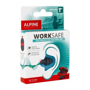 Alpine Worksafe Filtres Auditif/Bouchons D'Oreille Rouge 2
