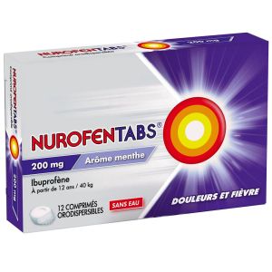 NUROFENTABS 200 mg comprimé orodispersible B/12
