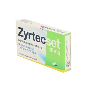 ZYRTECSET 10 MG COMPRIME PELLICULE SECABLE B/7