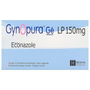 GYNOPURA LP Ovule à libération prolongée 150 mg, boîte 2 ovules