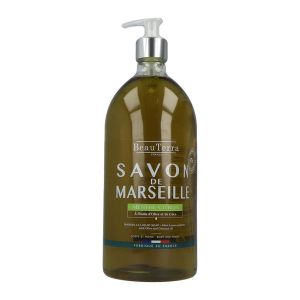 Beauterra Savon Liquide De Marseille Menthe Citron Flacon 1 L 1