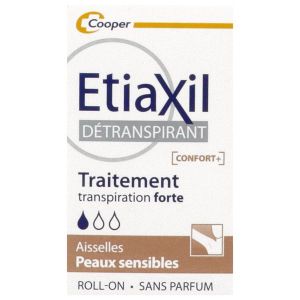 Etiaxil Detranspirant Confort+ Aisselles Peaux Sensibles 15Ml