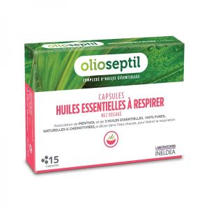 Olioseptil Olioseptil capsules, Huiles essentielles à respirer - 15 capsules sous blister