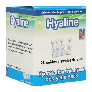 HYALINE SOLUTION OPHTALMIQUE UNIDOSE 2 ML 28
