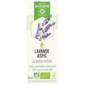DAYANG HUILE ESSENTIELLE BIO Huile essentielle, complément alimentaire à base de lavande aspic HECT, fl 10 ml