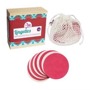 Lamazuna Coffret Lingettes Demaquillantes Ecologiques Lavables X10