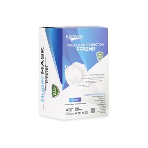 Masque Ffp2 Blanc, Boite De 20 Masques