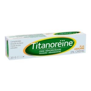 TITANOREINE A LA LIDOCAÏNE Crème 2 %, tube 20 g