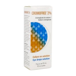 CROMOFREE Collyre en solution 2 %, flacon 10 ml avec pompe avec filtre