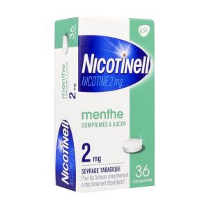 Nicotinell Menthe 2 Mg (Nicotine) Comprime A Sucer Comprimes A Sucer Sous Plaquettes Thermoformees (Pvc/Pe/Pvdc/Pe/Pvc-Aluminium) B/36
