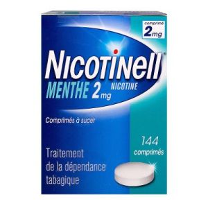 Nicotinell Menthe 2 Mg (Nicotine) Comprime A Sucer Comprimes A Sucer Sous Plaquettes Thermoformees (Aluminium-Pvc/Pe/Pvdc/Pe/Pvc/) B/144