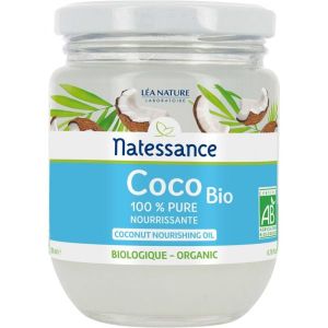 Natessance Huile de coco 100% pure BIO - pot 200 ml