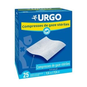 Urgo Compresse Tissee Sterile 7,5*7,5Cm (25 Sachets De 2 Compresses) 50