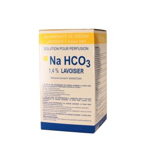 BICARBONATE DE SODIUM LAVOISIER 1,4 % solution pour perfusion 500 ml en flacon