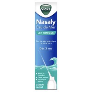 VICKS NASALY EAU DE MER JET TONIQUE Solution nasale, dispositif médical, spray 120 ml