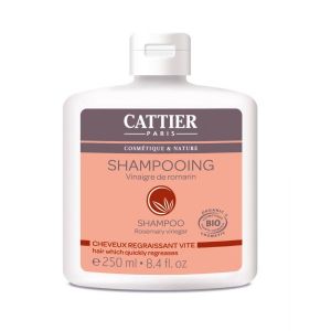 Cattier Shampoing Vinaigre de Romarin Bio Cheveux Gras - Flacon 250 ml
