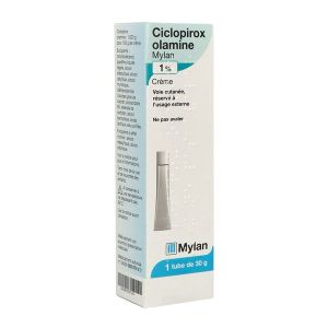 CICLOPIROX OLAMINE VIATRIS Crème dermique 1 %, boite 1 tube 30 g