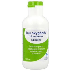EAU OXYGENEE STABILISEE CODEX 10 VOLUMES GILBERT Solution pour application locale, flacon 120 ml