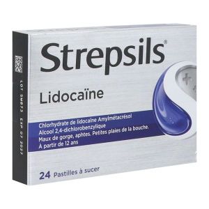 STREPSILS LIDOCAINE PASTILLE B/24