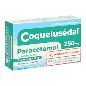 COQUELUSEDAL PARACETAMOL 250 mg suppositoire B/10