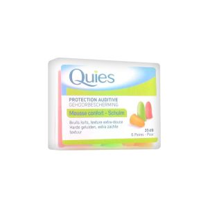 Quies Protection Auditive Mousse (6 Paires) Bouchon 12