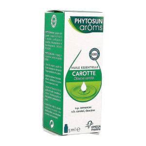 PHYTOSUN AROMS CAROTTE HUILE ESSENTIELLE Complément alimentaire à base d'huile essentielle de carotte, fl 5 ml