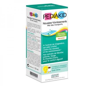 Pediakid Sirop Pediakid : Nausée et Vomissement - Mal des transports / Citron - 125 ml