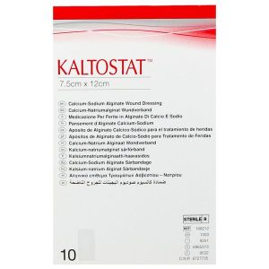 KALTOSTAT Pansement d'alginate, absorbant, 12 cm x 7,5 cm (ref. 168212), bt 10