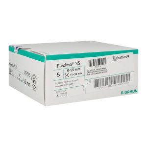 FLEXIMA 3S SUPPORT CONVEXE Support porte-poche, convexe, système 2 pièces, à découper, anneau 55 mm (ref. 937515FR), bt 5