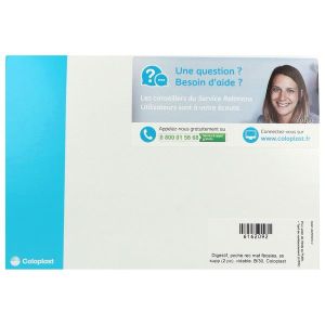 SENSURA MIO CLICK VISIO OUVERTE MAXI Poche vidable, filtre intégré, système 2 pièces, prédécoupée, opaque, diamètre 40 mm (ref. 114329), bt 30