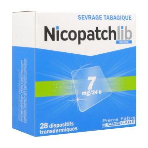 Nicopatchlib 7 Mg/24 Heures (Nicotine) Dispositif Transdermique Dispositif Transdermique En Sachet (Papier / Polyester / Aluminium / Resine De Copolym