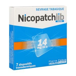 NICOPATCHLIB Dispositif transdermique 14 mg/24 heures, boîte 7 sachets