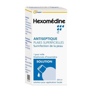 Hexomedine 1 Pour Mille (Di-Isetionate D'Hexamidine) Solution Pour Application Locale 250 Ml En Flacon