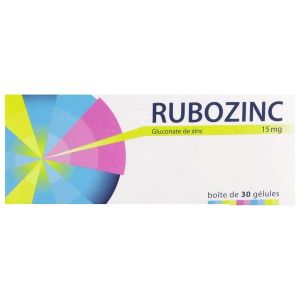 RUBOZINC Gélule 15 mg, boîte 30