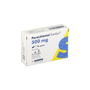 PARACETAMOL SANDOZ 500 mg gélules B/16