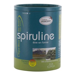 Spiruline certifiée Ecocert 500mg - 300 comprimés