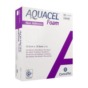 AQUACEL FOAM NON ADHESIF Pansement hydrocellulaire non adhésif, stérile, 12,5 cm x 12,5 cm (ref. 422625), bt 10