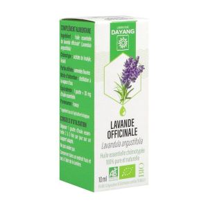 DAYANG HUILE ESSENTIELLE BIO Huile essentielle, complément alimentaire à base de lavande officinale HECT, fl 10 ml