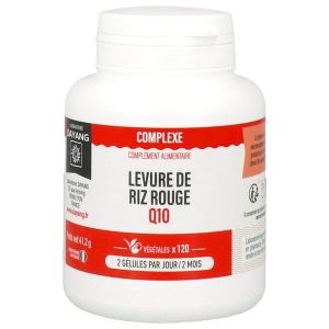 DAYANG LEVURE DE RIZ ROUGE Q10 Gélule, complément alimentaire à base de levure de riz rouge et coenzyme Q10, fl 120