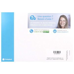 SENSURA MIO CLICK VISIO OUVERTE MIDI Poche Midi vidable, filtre intégré, système 2 pièces, prédécoupée, opaque, diamètre 40 mm (ref. 114319), bt 30