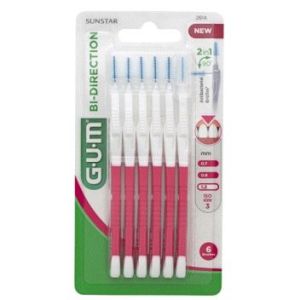 Gum Interdentaire Proxabrush Bi-Direction Fine 6Cyl 2614 Brosset 1,2 Mm 6