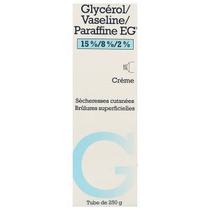 GLYCEROL VASELINE PARAFFINE EG Crème dermique 15 %/8 %/2 %, tube 250 g
