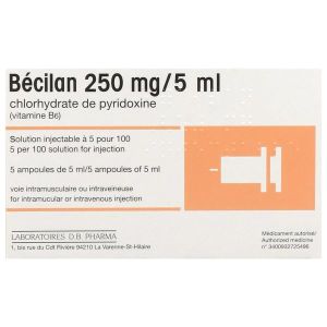 BECILAN Solution injectable 250 mg/5 ml, boîte 5 ampoules 5 ml