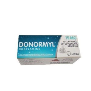 DONORMYL 15 MG COMPRIME EFFERVESCENT SECABLE B/10