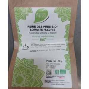 REINE DES PRES BIO SOMMITE FLEURIE IPHYM Sommité fleurie de reine des prés bio, vrac, sac 50 g